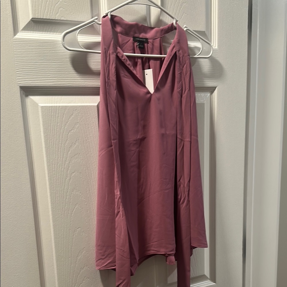 Anne Taylor Pink Sleeveless Blouse
